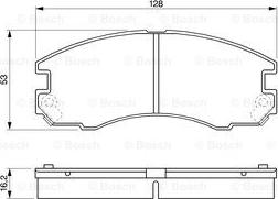 BOSCH 0 986 424 230 - Bremsbelagsatz, Scheibenbremse alexcarstop-ersatzteile.com