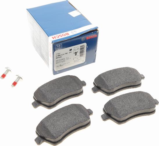 BOSCH 0 986 424 795 - Bremsbelagsatz, Scheibenbremse alexcarstop-ersatzteile.com