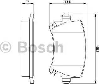 BOSCH 0 986 424 796 - Bremsbelagsatz, Scheibenbremse alexcarstop-ersatzteile.com