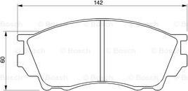 BOSCH 0 986 424 753 - Bremsbelagsatz, Scheibenbremse alexcarstop-ersatzteile.com