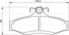 BOSCH 0 986 424 757 - Bremsbelagsatz, Scheibenbremse alexcarstop-ersatzteile.com