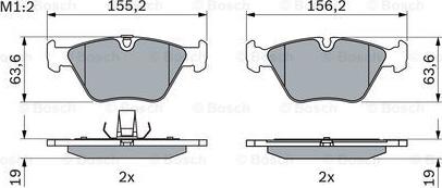 BOSCH 0 986 424 767 - Bremsbelagsatz, Scheibenbremse alexcarstop-ersatzteile.com