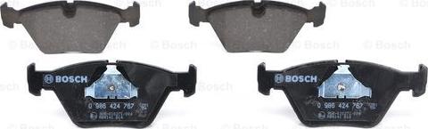 BOSCH 0 986 424 767 - Bremsbelagsatz, Scheibenbremse alexcarstop-ersatzteile.com