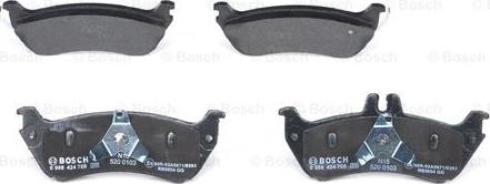 BOSCH 0 986 424 708 - Bremsbelagsatz, Scheibenbremse alexcarstop-ersatzteile.com