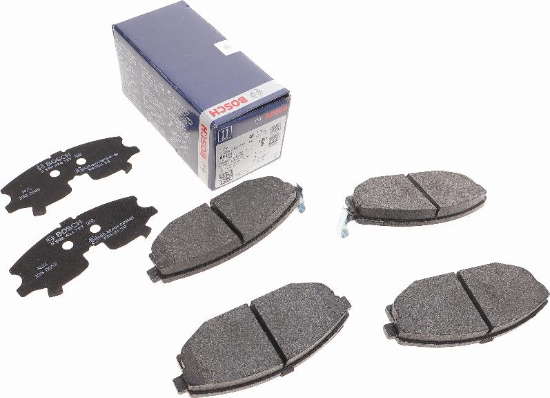 BOSCH 0 986 424 727 - Bremsbelagsatz, Scheibenbremse alexcarstop-ersatzteile.com