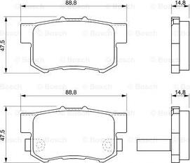 BOSCH 0 986 424 771 - Bremsbelagsatz, Scheibenbremse alexcarstop-ersatzteile.com