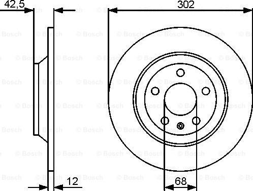 BOSCH 0 986 479 458 - Bremsscheibe alexcarstop-ersatzteile.com