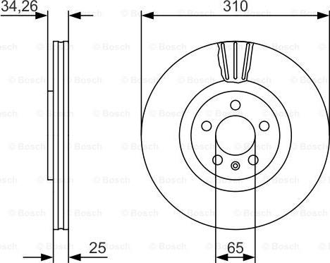 BOSCH 0 986 479 642 - Bremsscheibe alexcarstop-ersatzteile.com