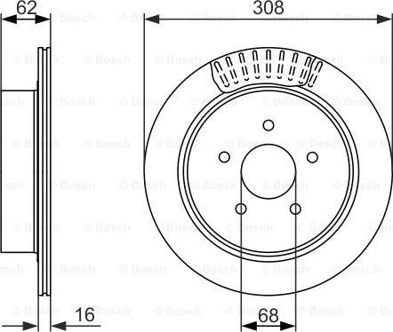 BOSCH 0 986 479 606 - Bremsscheibe alexcarstop-ersatzteile.com