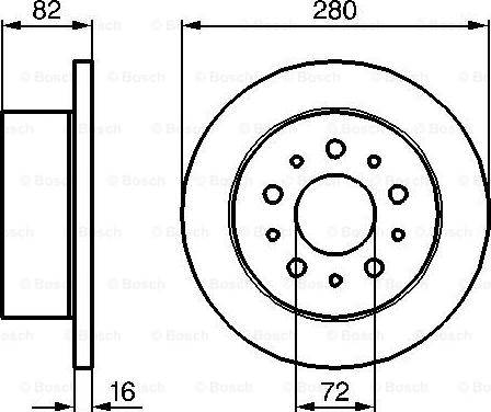 BOSCH 0 986 479 B63 - Bremsscheibe alexcarstop-ersatzteile.com