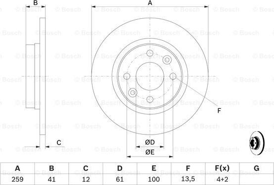 BOSCH 0 986 479 B79 - Bremsscheibe alexcarstop-ersatzteile.com