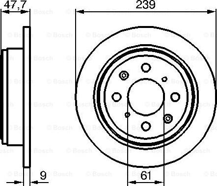 BOSCH 0 986 479 101 - Bremsscheibe alexcarstop-ersatzteile.com