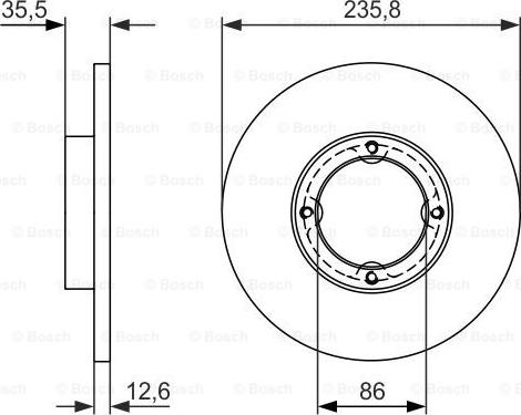 BOSCH 0 986 479 898 - Bremsscheibe alexcarstop-ersatzteile.com