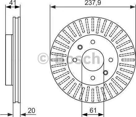 BOSCH 986478276 - Bremsscheibe alexcarstop-ersatzteile.com