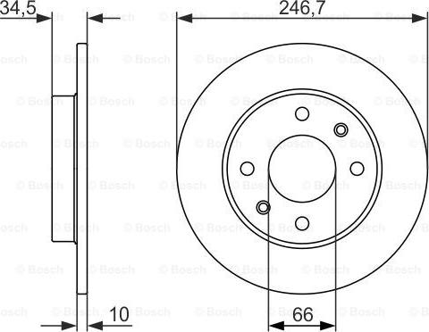 BOSCH 0 986 479 827 - Bremsscheibe alexcarstop-ersatzteile.com