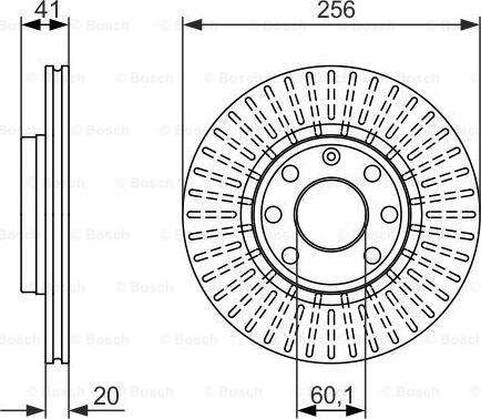 BOSCH 0 986 479 876 - Bremsscheibe alexcarstop-ersatzteile.com