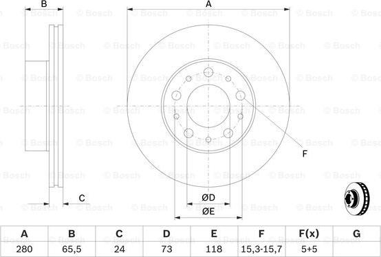 BOSCH 0 986 479 297 - Bremsscheibe alexcarstop-ersatzteile.com