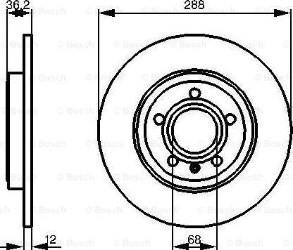 BOSCH 0 986 479 252 - Bremsscheibe alexcarstop-ersatzteile.com