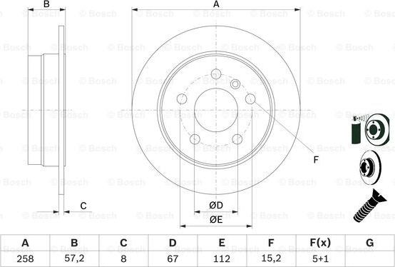 BOSCH 0 986 479 235 - Bremsscheibe alexcarstop-ersatzteile.com