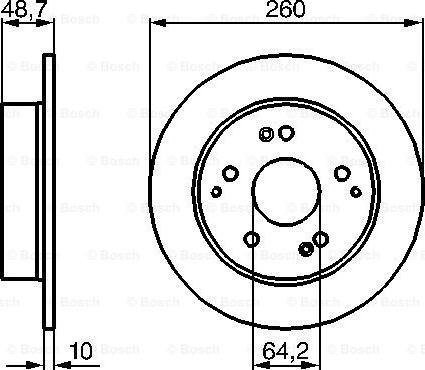 BOSCH 0 986 479 225 - Bremsscheibe alexcarstop-ersatzteile.com