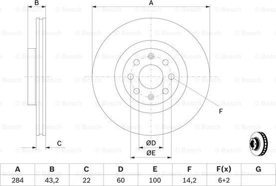 BOSCH 0 986 479 B90 - Bremsscheibe alexcarstop-ersatzteile.com