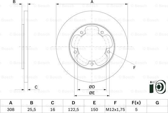 BOSCH 0 986 479 F44 - Bremsscheibe alexcarstop-ersatzteile.com