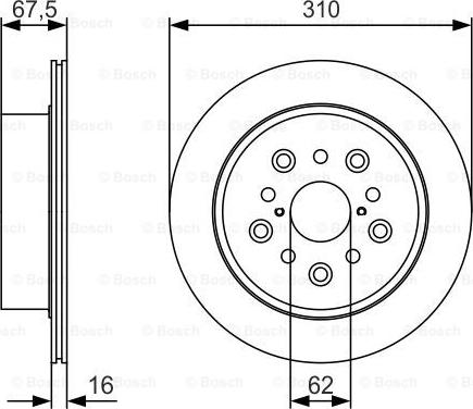 BOSCH 0 986 479 R25 - Bremsscheibe alexcarstop-ersatzteile.com