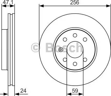 BOSCH 0 986 479 S65 - Bremsscheibe alexcarstop-ersatzteile.com