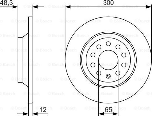 BOSCH 0 986 479 V01 - Bremsscheibe alexcarstop-ersatzteile.com