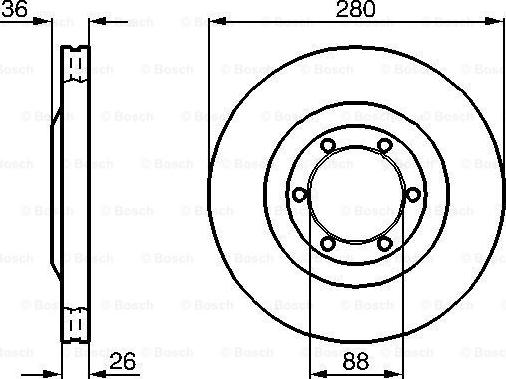 BOSCH 0 986 478 437 - Bremsscheibe alexcarstop-ersatzteile.com