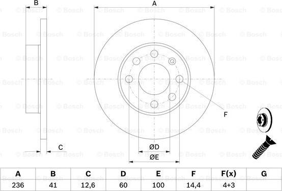 BOSCH 0 986 479 B20 - Bremsscheibe alexcarstop-ersatzteile.com