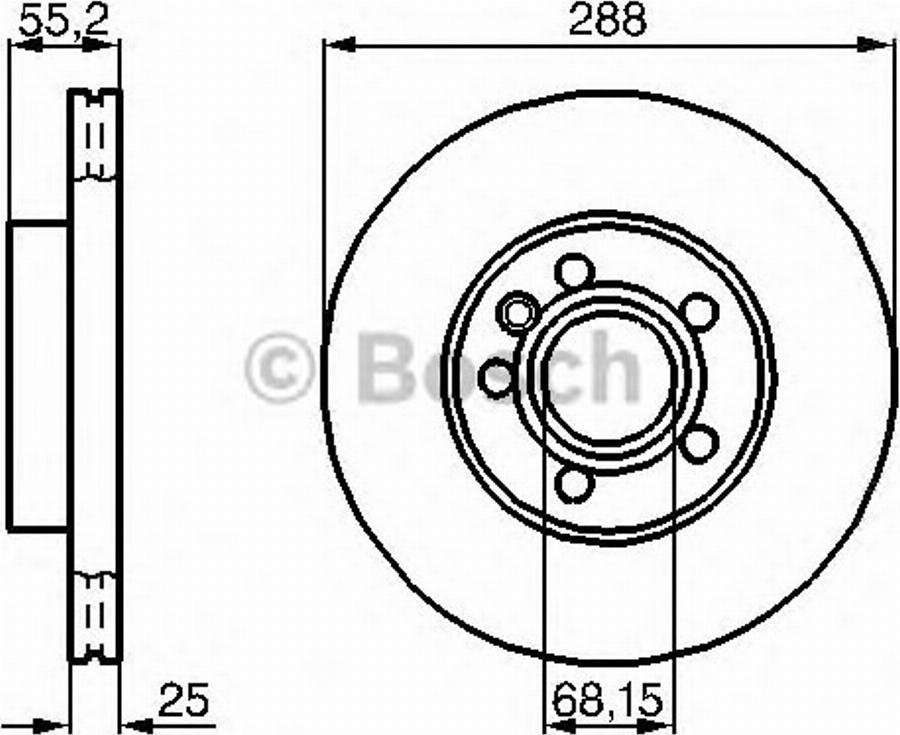 BOSCH 0 986 478 845 - Bremsscheibe alexcarstop-ersatzteile.com