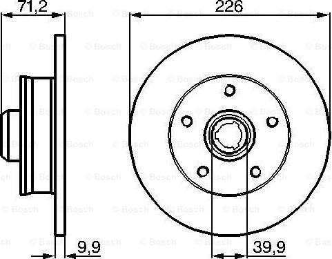 BOSCH 0 986 478 332 - Bremsscheibe alexcarstop-ersatzteile.com