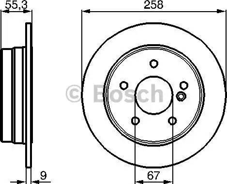 BOSCH 0 986 478 255 - Bremsscheibe alexcarstop-ersatzteile.com