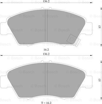 BOSCH 0 986 505 948 - Bremsbelagsatz, Scheibenbremse alexcarstop-ersatzteile.com