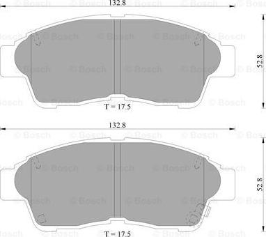 BOSCH 0 986 505 962 - Bremsbelagsatz, Scheibenbremse alexcarstop-ersatzteile.com