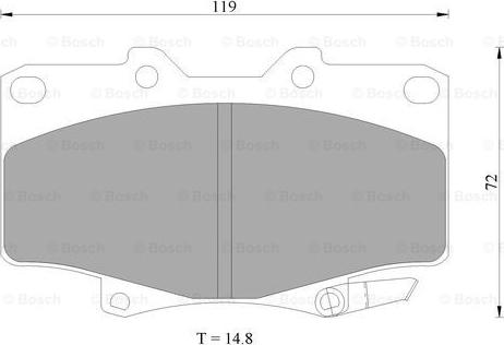 BOSCH 0 986 505 904 - Bremsbelagsatz, Scheibenbremse alexcarstop-ersatzteile.com