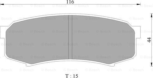 BOSCH 0 986 505 905 - Bremsbelagsatz, Scheibenbremse alexcarstop-ersatzteile.com