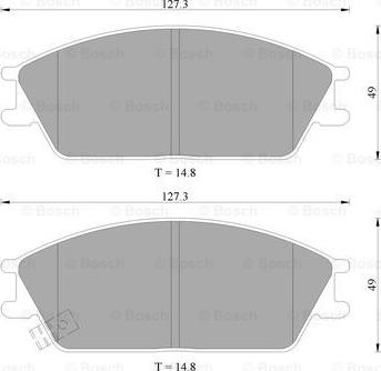 BOSCH 0 986 505 985 - Bremsbelagsatz, Scheibenbremse alexcarstop-ersatzteile.com