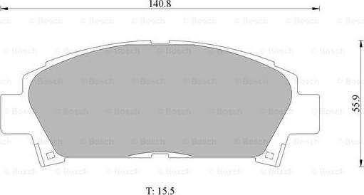 BOSCH 0 986 505 937 - Bremsbelagsatz, Scheibenbremse alexcarstop-ersatzteile.com