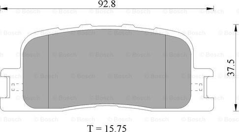 BOSCH 0 986 505 403 - Bremsbelagsatz, Scheibenbremse alexcarstop-ersatzteile.com