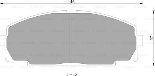 BOSCH 0 986 505 666 - Bremsbelagsatz, Scheibenbremse alexcarstop-ersatzteile.com