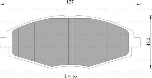 BOSCH 0 986 505 680 - Bremsbelagsatz, Scheibenbremse alexcarstop-ersatzteile.com