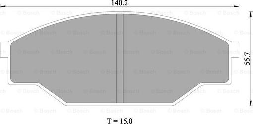 BOSCH 0 986 505 347 - Bremsbelagsatz, Scheibenbremse alexcarstop-ersatzteile.com