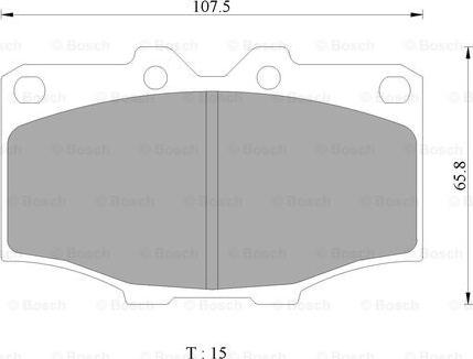 BOSCH 0 986 505 311 - Bremsbelagsatz, Scheibenbremse alexcarstop-ersatzteile.com