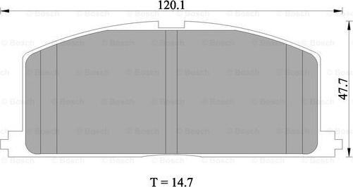 BOSCH 0 986 505 339 - Bremsbelagsatz, Scheibenbremse alexcarstop-ersatzteile.com