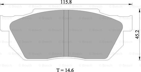 BOSCH 0 986 505 337 - Bremsbelagsatz, Scheibenbremse alexcarstop-ersatzteile.com