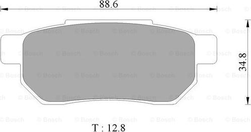 BOSCH 0 986 505 374 - Bremsbelagsatz, Scheibenbremse alexcarstop-ersatzteile.com