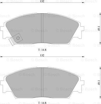 BOSCH 0 986 505 725 - Bremsbelagsatz, Scheibenbremse alexcarstop-ersatzteile.com