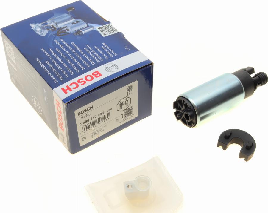 BOSCH 0 986 580 908 - Kraftstoffpumpe alexcarstop-ersatzteile.com